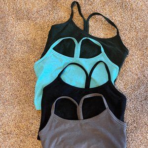 Beyond Yoga Spacedye Slim Racerback Cropped Tank Medium (LOT of 4)
